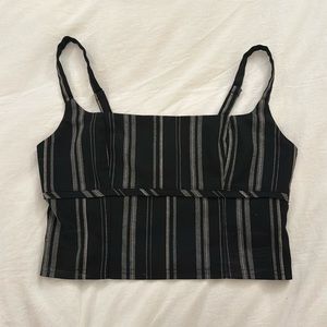 Urban outfitters black and white pin stripped top SIZE: Medium
